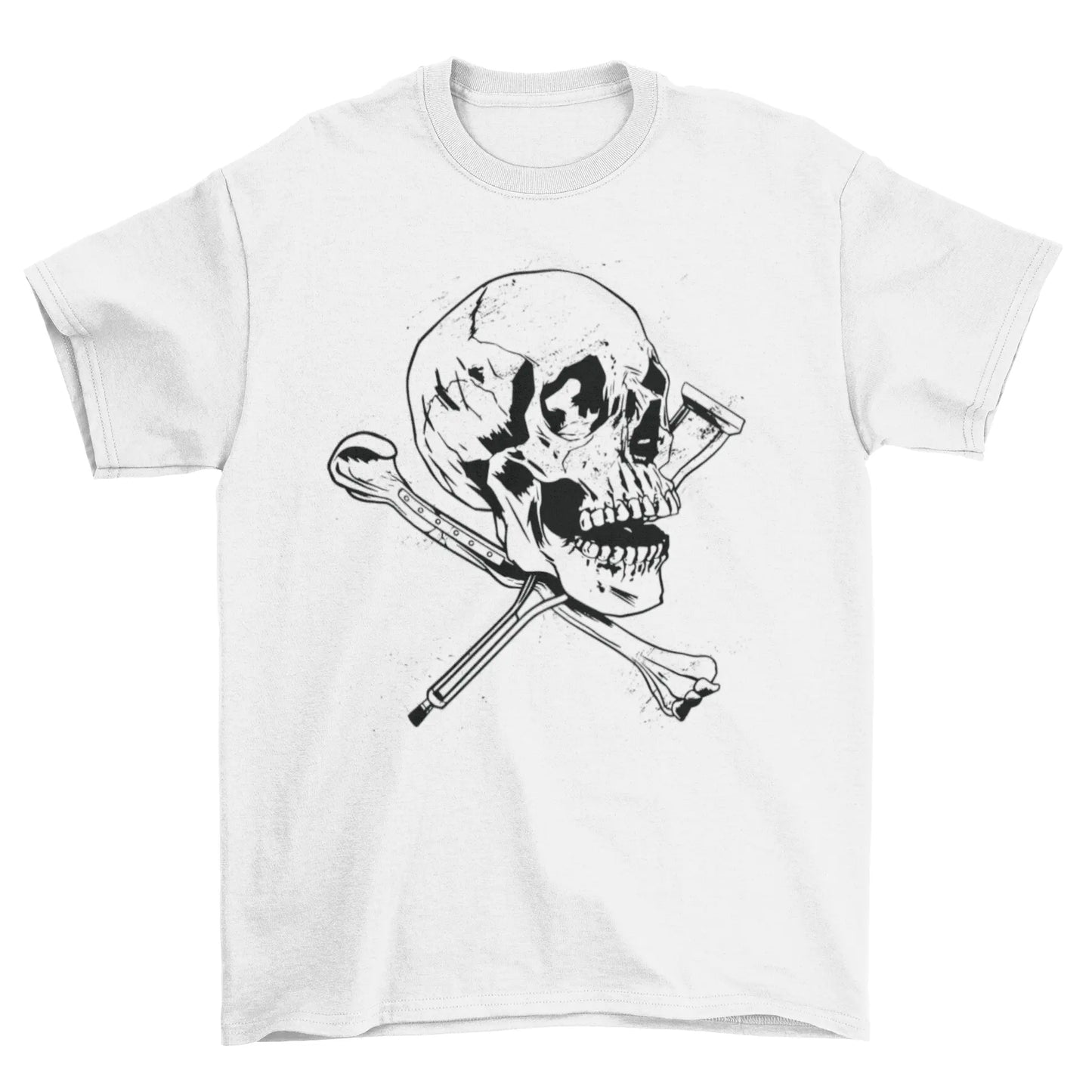 Skull Crutches T-shirt Turquoise Theseus