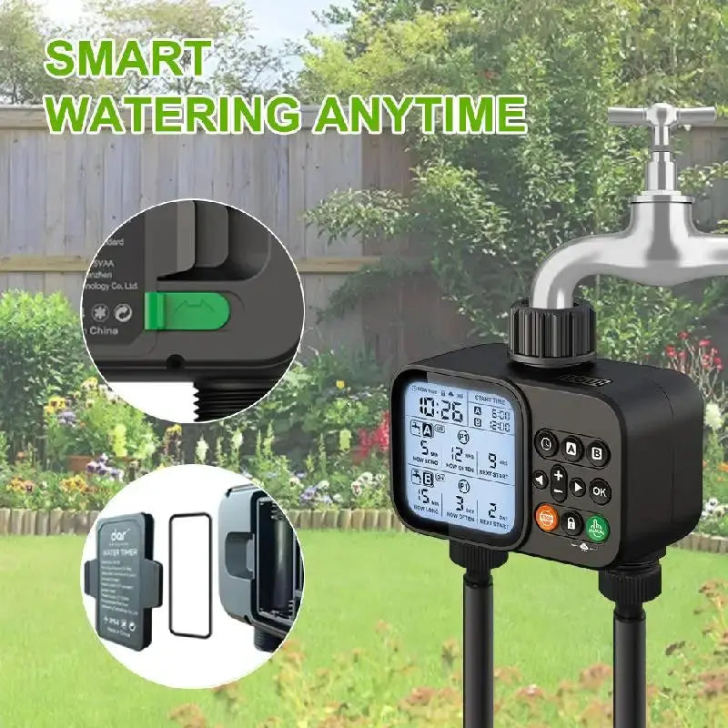 Timed Irrigator, Dual Output Automatic Watering Machine, Irrigation Timer, Watering Artifact, Automatic Watering Machine The Zebra Effect