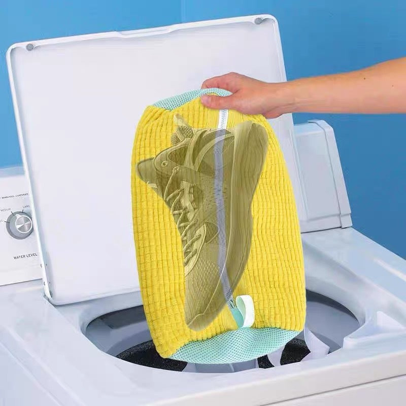 Shoes Laundry Bag Shoe Wash Bag For Washing Machine Reusable Zipper Shoe Washing Bag Sneaker Tennis Shoe Cleaner Kit Remove Dirt Magenta Charlie