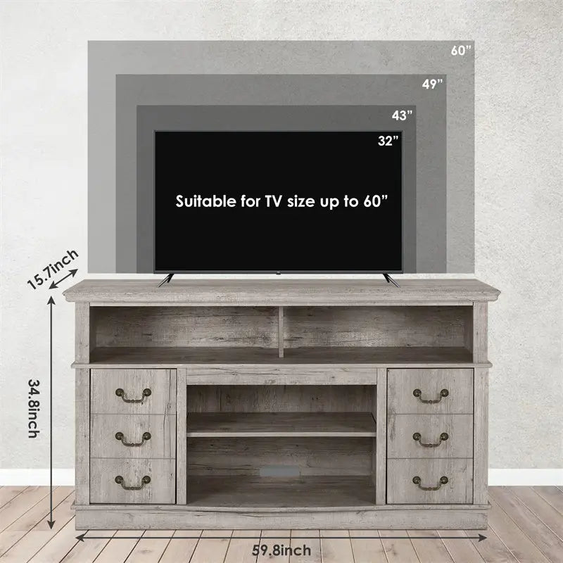 Well-designed TV Cabinet Vintage Home Living Room Wood TV Stand For TVs Modern Entertainment Center Farmhouse TV Storage Cabinet Magenta Charlie