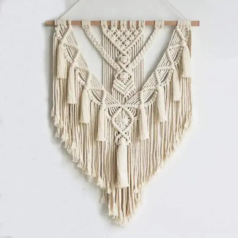 Hand Woven Macrame Wall Hanging Copper Pallas