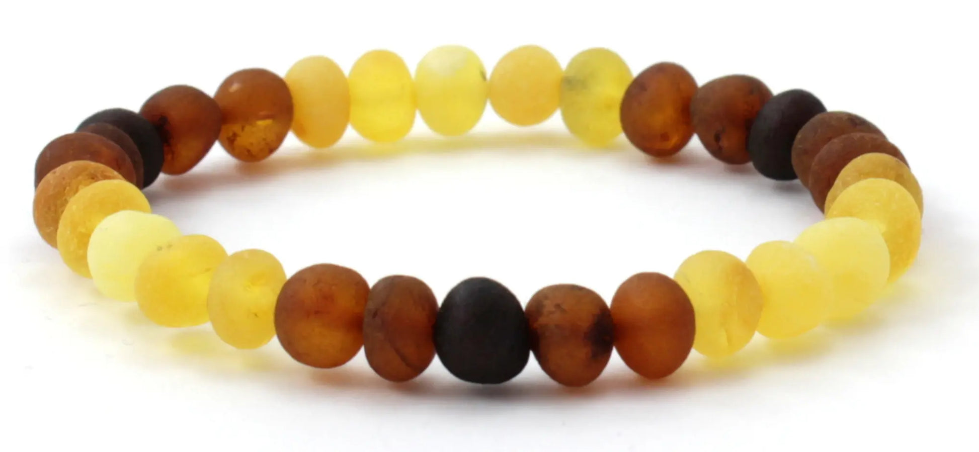 Raw Baltic Amber Stretch Bracelet for Adults Plum Clymene