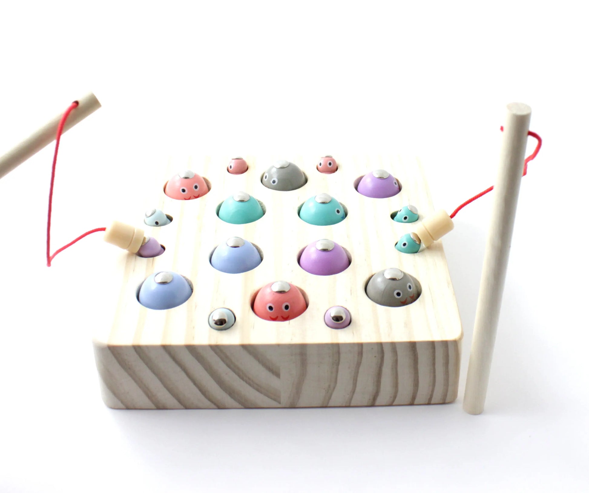 Wooden Fishing Magnetic Toy for Kids Plum Clymene