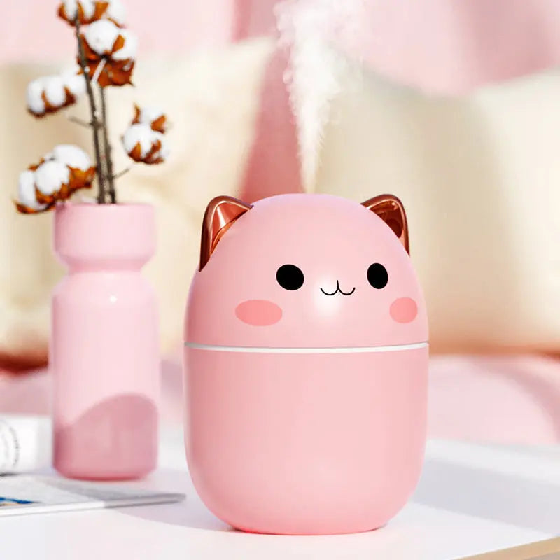 USB Silent Car Aromatherapy Humidifier With Ambient Light Magenta Charlie