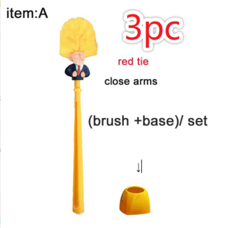 Funny Donald Trump Toilet Brush Magenta Charlie