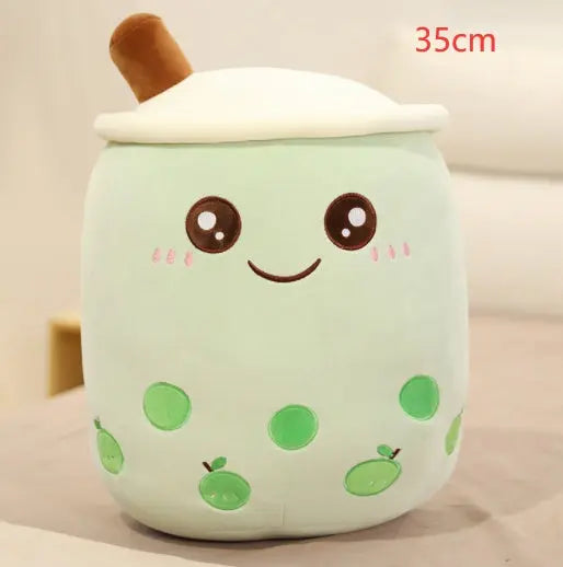 Cute Fruit Drink Plush Stuffed Soft Strawberry Milk Tea Plush Boba Tea Cup Toy Bubble Tea Pillow Cushion Kids Gift Magenta Charlie