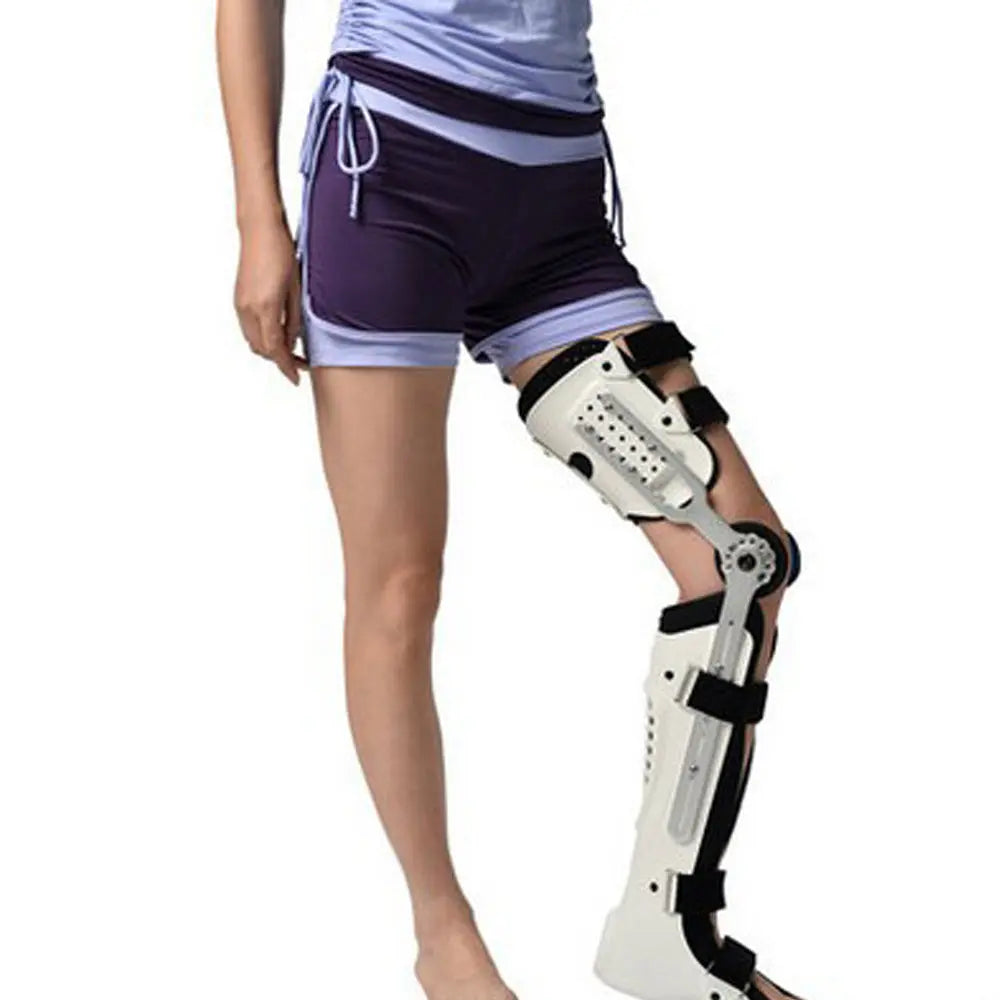 Fixed Hard Knee Ankle Foot Brace Orthosis Thigh Knee Knee Calf Ankle Fixed Bracket Brace The Void