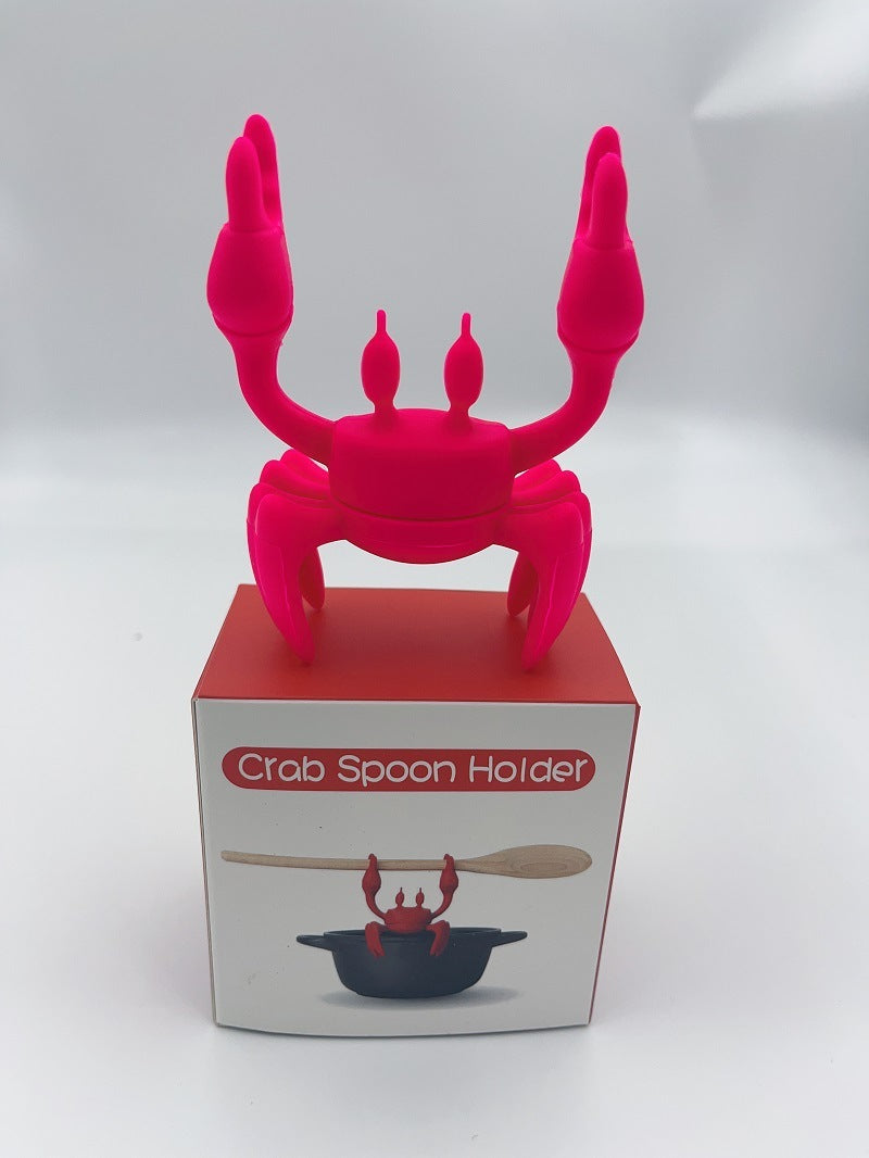 Crab Pot Side Clip Silicone Tableware Stand Magenta Charlie