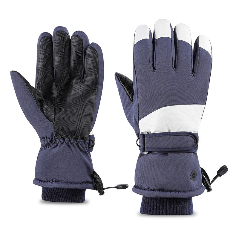 Winter Waterproof Cold-proof Ski Gloves Keep Warm Magenta Charlie