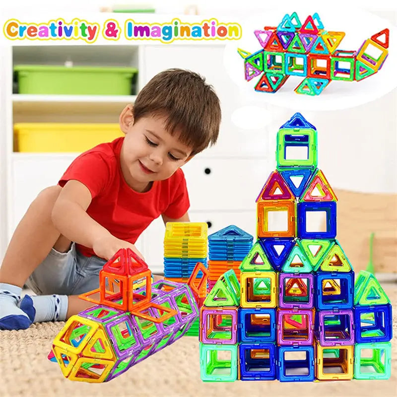 Magnetic Building Blocks DIY Magnets Toys For Kids Designer Construction Set Gifts For Children Toys The Zebra Effect