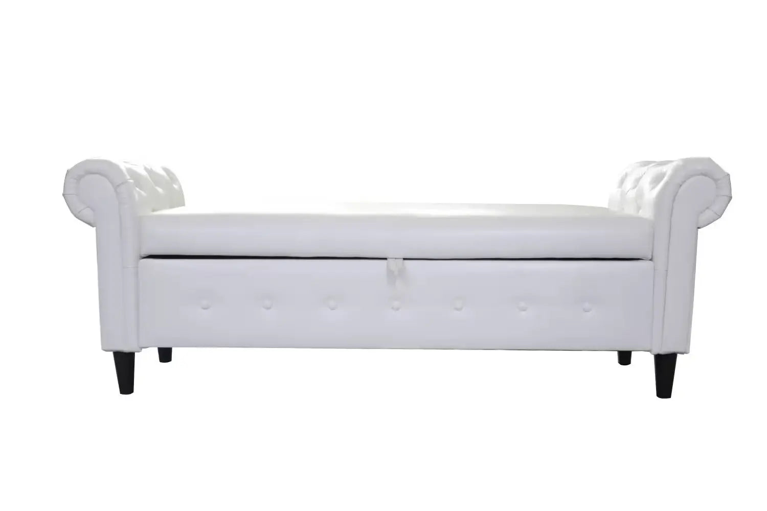 White Multifunctional Storage Rectangular Sofa Stool The Zebra Effect