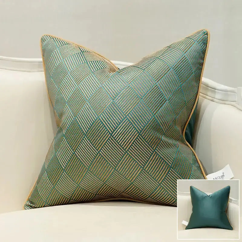 Luxury Pillowcase Green Copper Pallas