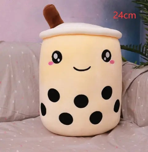 Cute Fruit Drink Plush Stuffed Soft Strawberry Milk Tea Plush Boba Tea Cup Toy Bubble Tea Pillow Cushion Kids Gift Magenta Charlie