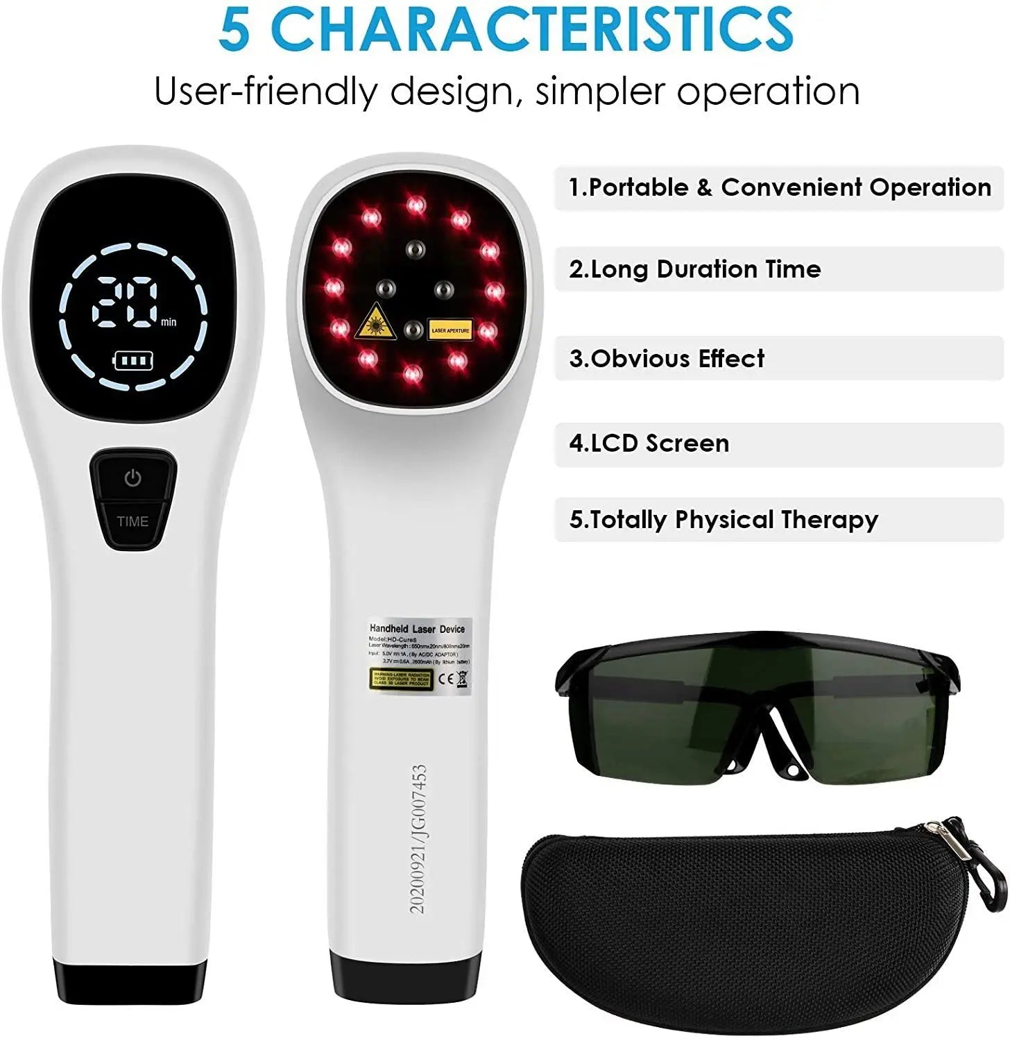 Hand-Held Red Light Therapy Device Magenta Charlie