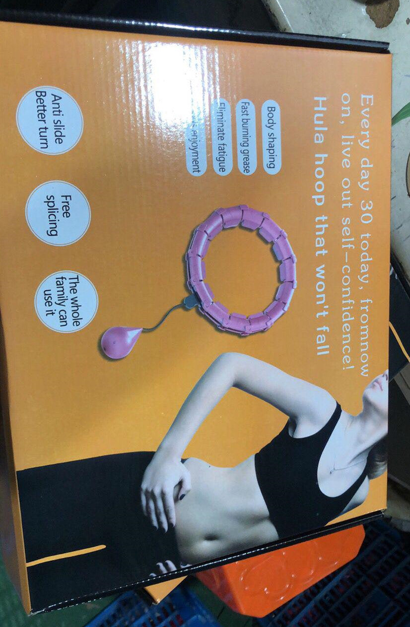 Fitness Sport Hoop Smart Upgrade Intelligent Sport Hoop Adjustable Thin Waist Exercise Gym Hoop Fitness Equipment Home Training Magenta Charlie