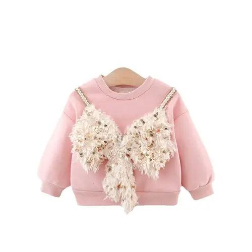 Autumn and Winter New Arrival Girls Fleece Comfortable Long Sleeves Chocolate Lily