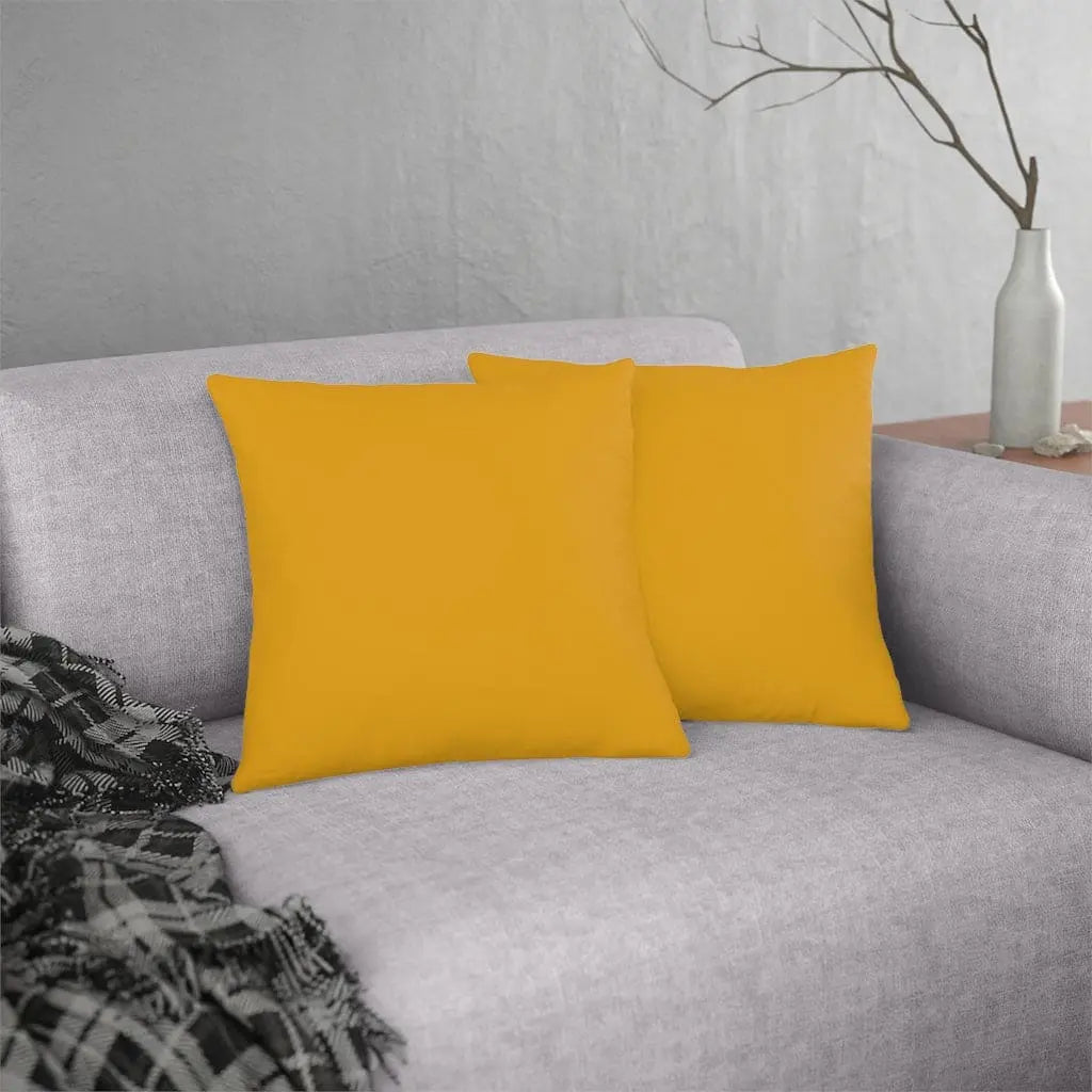 Indoor Or Outdoor Throw Pillow For Home Or Housewarming Gift, Golden Y Grey Coco