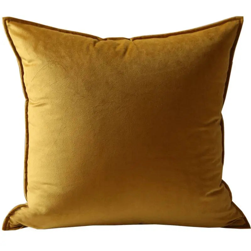 Velvet Throw Pillow Sofa Cover Copper Pallas